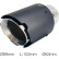 Embout d'échappement Simoni Racing rond/incliné, noir mat et acier inoxydable - Ø89 x L152 mm - Fixation : 35-62 , Vignette 2