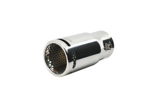 Embout d'Echappement Simoni Racing Rond Inox - Ø76xL130mm - Montage 41-64mm