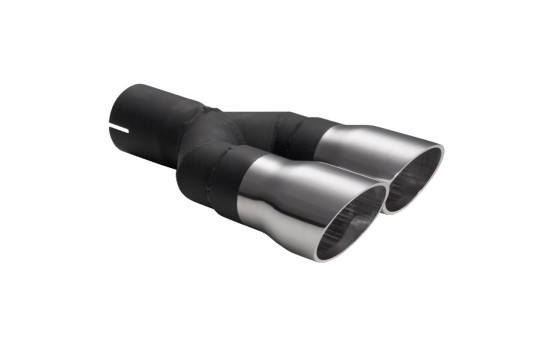 Embout d'échappement Ulter Sport - Double Round 60mm Race - Longueur 175mm - Montage ->50mm - Inox, Image 2