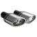 Embout d'échappement Ulter Sport (droit) - Ovale 120x80mm - Longueur 120mm - Fixation ->50mm - Inox, Vignette 2