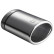 Embout d'échappement Ulter Sport - Ovale 120x80mm - Longueur 120mm - Montage 50 à 70mm - Inox, Vignette 2