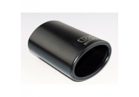Embout d'échappement Ulter Sport - Ovale 95x65mm - Longueur 120mm - Fixation 40-55mm - Inox noir