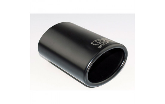 Embout d'échappement Ulter Sport - Ovale 95x65mm - Longueur 120mm - Fixation 40-55mm - Inox noir