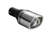 Embout d'échappement Ulter Sport - Rectangle 100x75mm coudé - Longueur 120mm - Fixation ->50mm - Inox