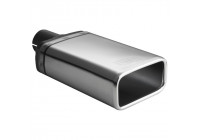 Embout d'échappement Ulter Sport - Rectangle 130x65mm - Longueur 120mm - Assemblage ->50mm - Inox