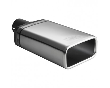 Embout d'échappement Ulter Sport - Rectangle 130x65mm - Longueur 120mm - Assemblage ->50mm - Inox