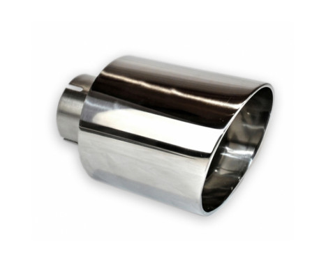 Embout d'échappement Ulter Sport - Rond 100mm Coudé - Longueur 160mm - Montage ->50mm - Inox