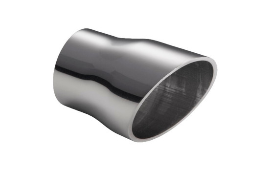 Embout d'échappement Ulter Sport - Rond 60mm Coudé - Longueur 110mm - Montage ->50mm - Inox