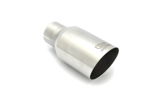Embout d'échappement Ulter Sport - Rond 90mm Coudé - Longueur 180mm - Montage ->50mm - Inox