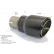 Embout d'échappement Ulter Sport - Rond Ø90mm RS - Longueur 170mm - Montage ->55mm - Inox Noir, Vignette 2