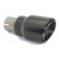 Embout d'échappement Ulter Sport - Rond Ø90mm RS - Longueur 170mm - Montage ->55mm - Inox Noir