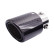 Enjoliveur d'échappement Simoni Racing Rond/Incliné Brillant-Carbone - 102xL180mm - Fixation 38-63mm
