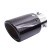 Enjoliveur d'échappement Simoni Racing Rond/Incliné Brillant-Carbone - 89xL170mm - Fixation 38-63mm