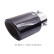 Enjoliveur d'échappement Simoni Racing Rond/Incliné Brillant-Carbone - 89xL170mm - Fixation 38-63mm, Vignette 2