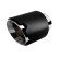 Enjoliveur d'échappement Simoni Racing rond/incliné noir mat + inox - Ø 116 x L 170 mm - Fixation 42-74 mm