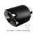 Enjoliveur d'échappement Simoni Racing rond/incliné noir mat + inox - Ø 116 x L 170 mm - Fixation 42-74 mm, Vignette 2