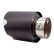 Enjoliveur d'échappement Simoni Racing rond/incliné noir mat + inox - Ø 116 x L 170 mm - Fixation 42-74 mm, Vignette 4