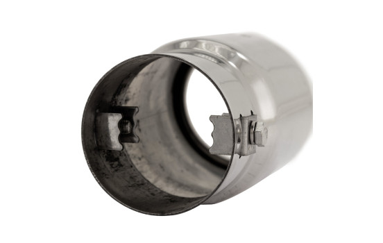 Garniture d'échappement Simoni Racing en acier inoxydable ovale / angulaire - 77x72 - Longueur 140mm - Assemblage -, Image 9