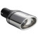 Profilé d'échappement Ulter Sport - Ovale 120x80mm coudé - Longueur 120mm - Montage -> 50mm - Acier inoxydable, Vignette 2