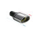 Profilé d'échappement Ulter Sport - Ovale 120x80mm coudé - Longueur 120mm - Montage -> 50mm - Acier inoxydable, Vignette 3