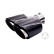 Simoni Racing Embout d'Échappement Double Gauche Rond/Incliné Acier Inoxydable & Carbone - 92xL215-230mm