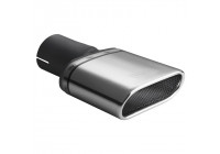 Ulter Sport Garniture d'Échappement - Ovale 167x60mm - Longueur 120mm - Montage -> 50mm - Acier Inoxydable