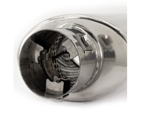 Enjoliveur ovale en acier inoxydable Simoni Racing - Diamètre 119x76mm - Longueur 178mm - Assemblage 55mm, Image 9