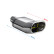 Profilé d'échappement Ulter Sport - DTM ovale 145x75mm - Longueur 200mm - Montage -> 50mm - Acier inoxydable, Vignette 3