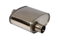 Silencieux ovale en acier inoxydable