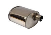Silencieux ovale en acier inoxydable