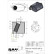 Silencieux ovale en acier inoxydable, Vignette 2