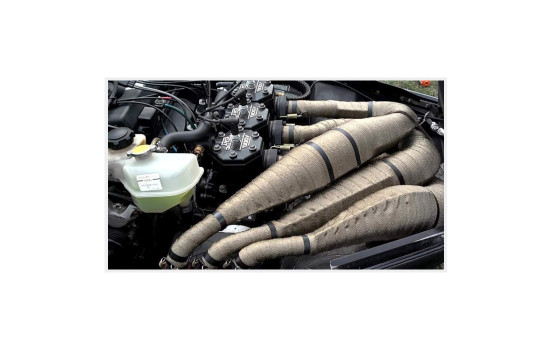 Kit Thermo Wrap d'Echappement Simoni Racing - 50.8mm x 15.24m + 6 clips ->1000C, Image 3