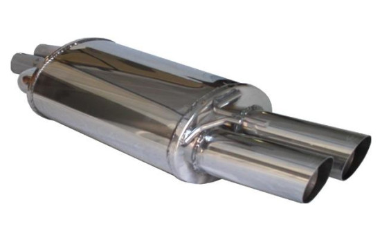 Échappement InoxCar compatible avec BMW Série 3 E46 320D (1999-) 2x80mm Racing