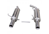 Échappement InoxCar compatible avec Renault Clio RS « Centrale » (Phase 3) 2004- 2x80 mm