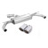 Échappement Remus chromé, compatible avec Volkswagen Golf VII / Seat Leon 2.0 TSi