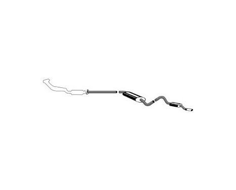 Échappement Simons adapté pour Saab 900 (avec convertisseur catalytique)