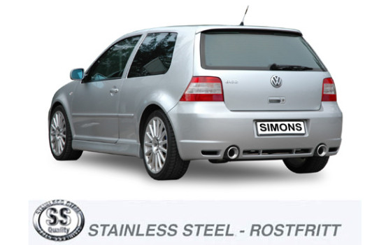 Échappement Simons adapté pour Volkswagen Golf R32 3.2 V6, Image 2