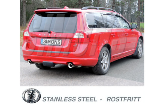 Échappement Simons adapté pour Volvo V70/XC70 T6 AWD 2007-, Image 2
