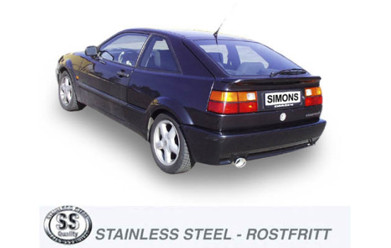 Échappement Simons adapté pour VW Corrado année de fabrication jusqu'au -7/1991, Image 2