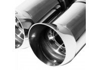 Échappement Ulter Sport compatible avec Toyota Corolla E10 HB 1.3i 55/65 kW/1.6i 84 kW (1992-1997), 2 sorties 80 mm DTM