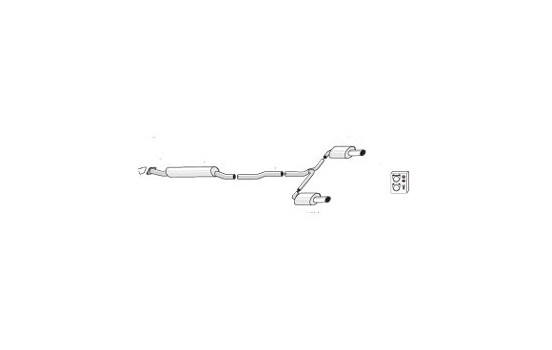 Pot d'échappement Simons adapté pour Opel Insignia 4WD 2.0 Turbo