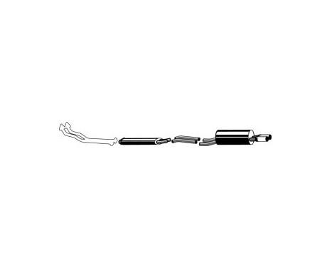 Pot d'échappement Simons pour BMW Série 5 E28 Berline 528i/iA 9/1982-