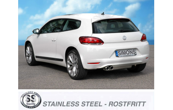 Pot d'échappement Simons pour Volkswagen Scirocco III 1.4 TSi, 2.0 TFSi, Image 2