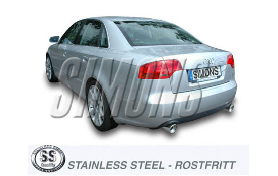 Pot d'échappement Simons sur mesure pour Audi A4 (B7) 2005-, Image 2