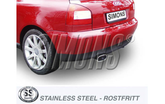 Pot d'échappement Simons sur mesure pour Audi S3 Quattro 05/1999-2003