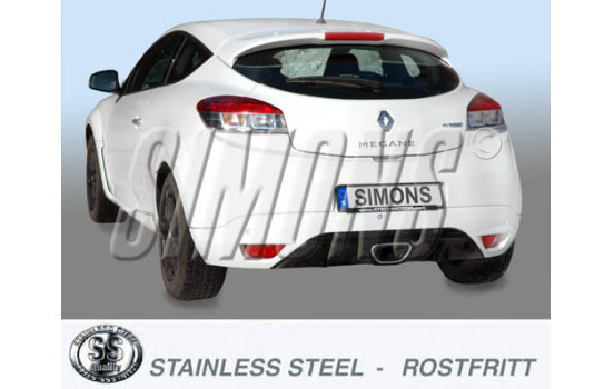 Pot d'échappement Simons sur mesure pour Renault Mégane III RS 2010-2016, Image 2