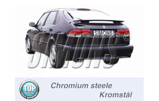 Pot d'échappement Simons sur mesure pour Saab 9-3 2.0T 1998-2002, Image 2