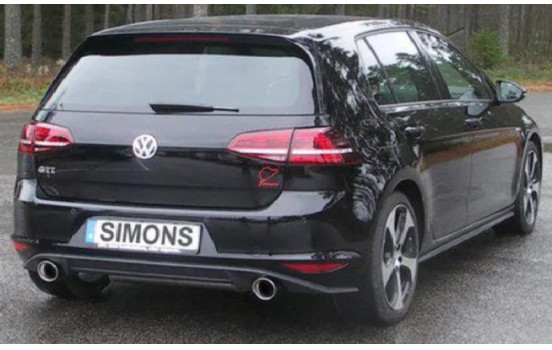 Pot d'échappement Simons sur mesure pour Volkswagen Golf VII GTi 2012+, Image 2
