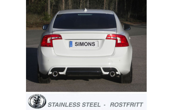 Pot d'échappement Simons sur mesure pour Volvo S60/V60 2010-2018, Image 2