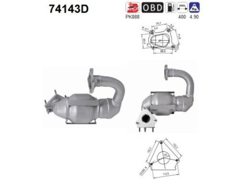 Catalyseur Renault / Nissan / Opel / Opel